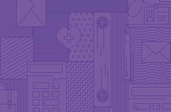 kuvituskuva: violetti pattern